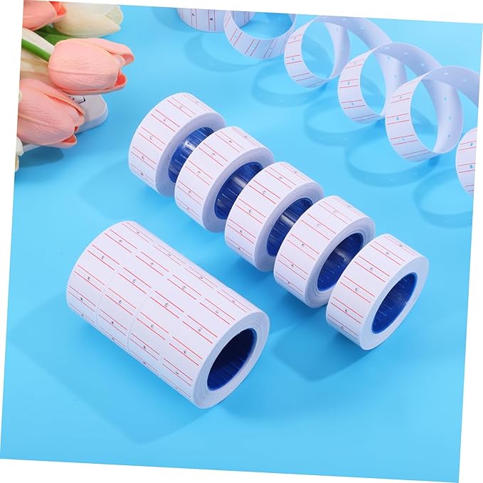 Gadpiparty 10rolls Self-Adhesive Price Label Paper Stickers for Small Business Efficiency