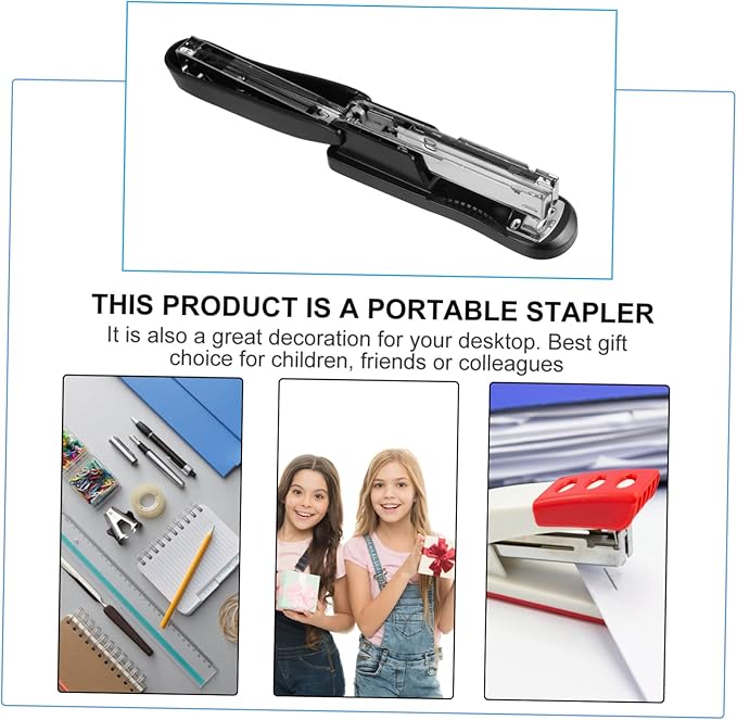 Office Stapler Stainless Steel Paper Stapling Tool Simple Attractive Stapler