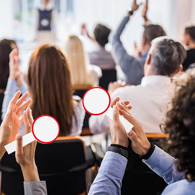 6Pcs Game White Boards Single Sided Paddles Handheld Whiteboards Padding Whiteboards for Students Teachers Office Classroom Meeting Voting Family Games Party