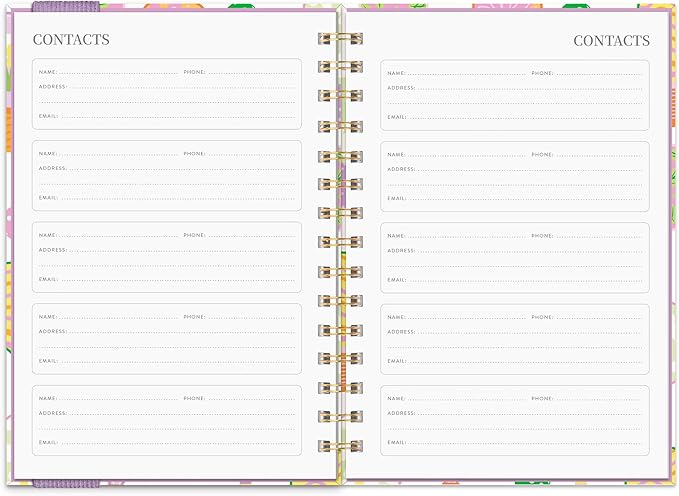 Orange Circle Studio 2026 Planner, Pickleball Rally, Oliver Planners, Wire-O Bound Monthly Calendar Book, Appointment, Goal & Budget Trackers, Includes 100 Full Color Stickers
