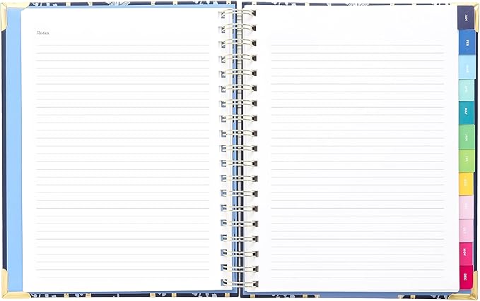 Simplified 2026 12-Month Spiral Weekly Planner — Poppy Posies — January 2026 - December 2026, Calendar Year Organizer with Stickers, Pockets, and Keepsake Box
