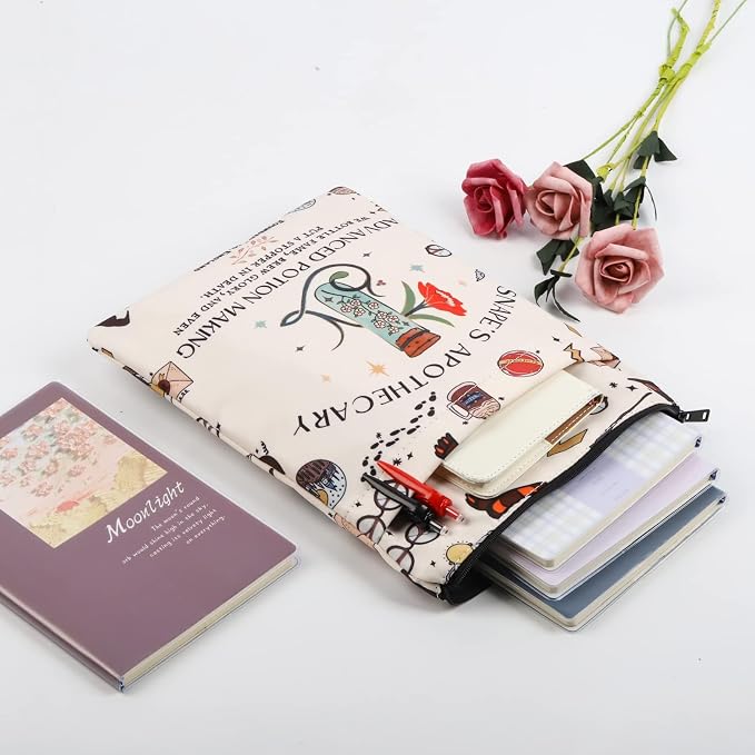H Inspired Book Sleeve Gifts Book Lovers Gifts Book Covers for Paperbacks Movie Merch Bookish Gift (HP Apothecary bs)
