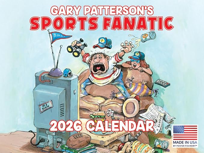 Gary Patterson Sports Calendar 2026 Funny Gift Monthly Wall Calender 12 Month | American Made In The USA