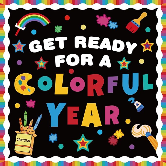 Classroom Bulletin Board Decoration Set Welcome Back to School Bulletin Board Decor Cutouts Colorful Classroom Wall Door Decorations for Kindergarten Preschool Elementary Middle School