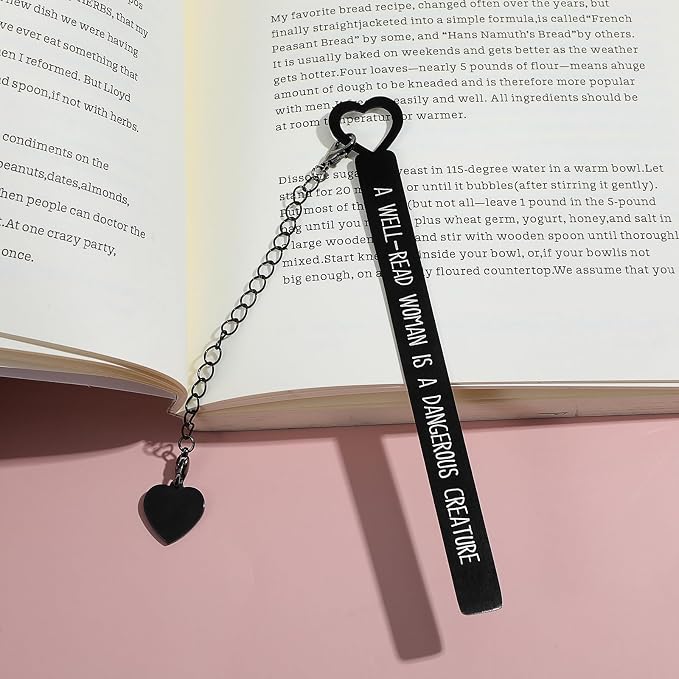 Funny Bookmarks for Book Lovers, Cute Bookmarks for Women, Writers, Booklovers, Black Book Marks for Reading, Dark Romance Funny Reading Gift for Girls, Teacher, Men, Best Friend, Bookworm, Student
