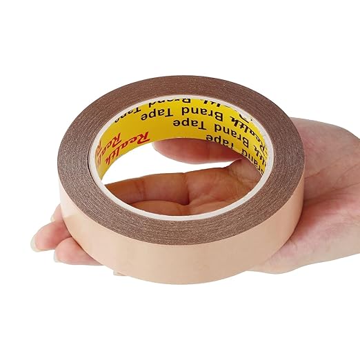 Realth Double Sided Tape 1" x 50 Ft Strong Adhesive 9495 Transparent 300LSE for Leather Work Phone Repair Battery Replacement Craft LED Strip Light Office Home Car Deco