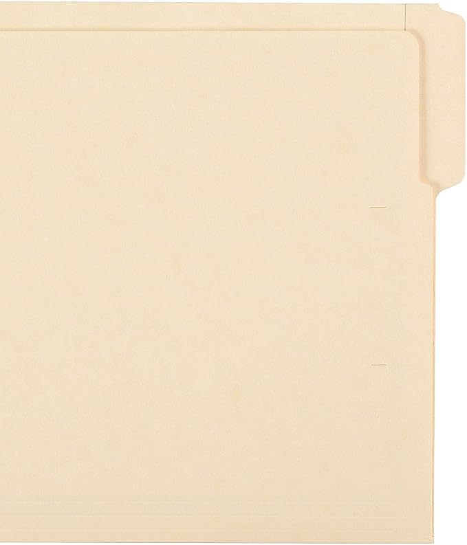 Smead End Tab File Folder, Shelf-Master Reinforced 1/3-Cut Tab, Letter Size, Manila, 100 per Box (24134)