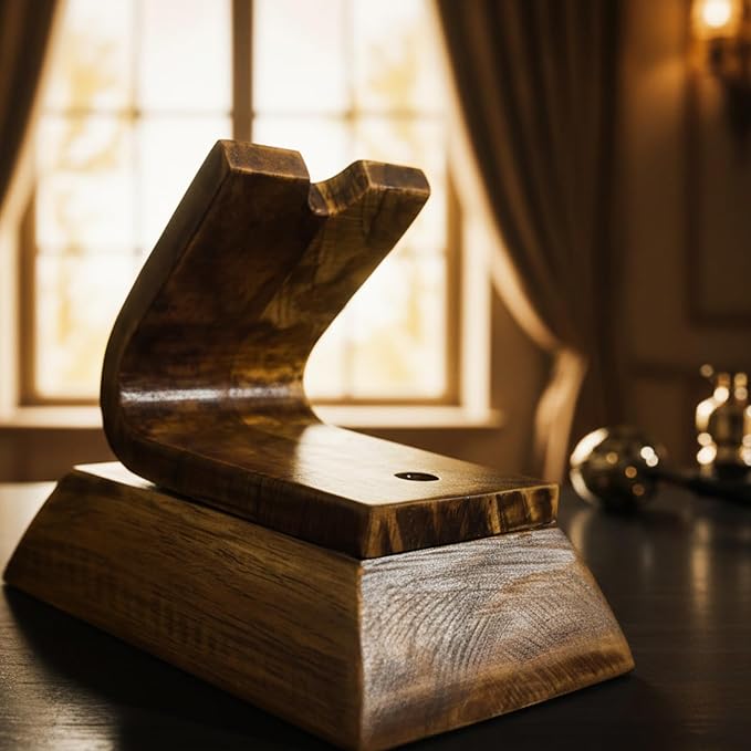 HOMORA Handcrafted Wooden Pen Stand for Office Desk - Premium Solid Wood Desk Organizer | Elegant Tabletop Pen Holder for Home, Office & Study – Ideal Gift