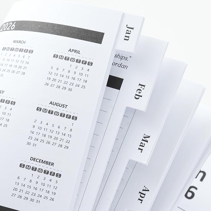 2026 Planner Weekly & Monthly – A5 Size 8.5" x 5.8", PU Leather Hardcover Planner 2026 with Twin-Wire Binding, Thick Paper, 2026 Small Planner Calendar for Home, Office, School-Flower