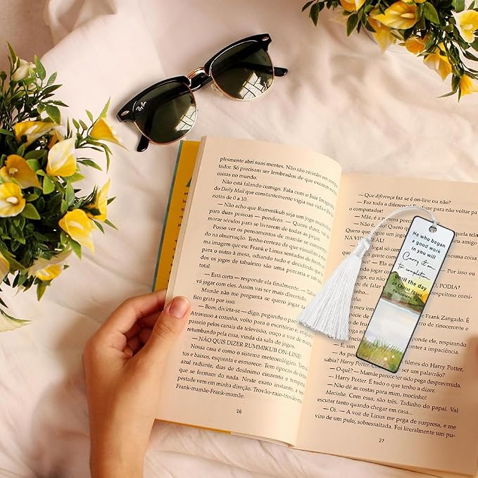 Christian Completion Encouraging Bookmark, Inspirational Gift for Believers, Uplifting Gift for Spiritual Readers, Spiritual Bookish Present, Unique Scripture Design Bookmark, WCB77
