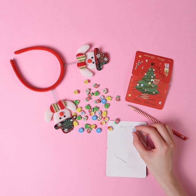 400PCS Mini Fun Cute Christmas Erasers for Kids,Back to School Party Gifts (mini Christmas erasers)