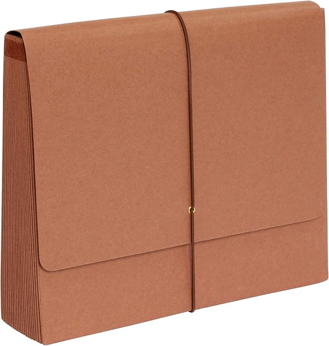 Pendaflex 21 Pocket A-Z Expanding File, File Organizer for School, Home and Office, Durable, with Pockets, Letter Size, Red Rope (75711) (Pack of 2)