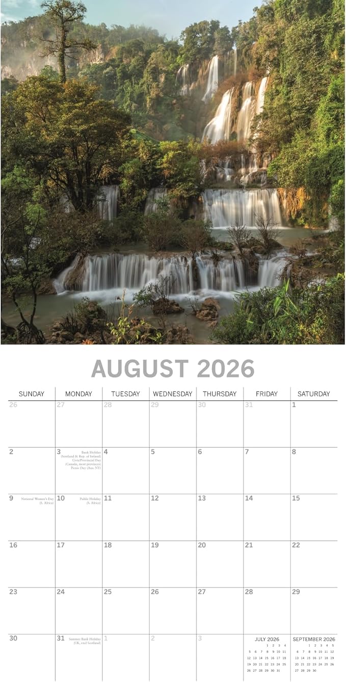 The Gifted Stationery 16-Month Square Wall Calendar - Thailand Passport Art & 2026 Wall Calendar - Hanging Organizer & 2026 Planner Sticker Kit - 180 Reminder Stickers - Sep 2025-Dec 2026, 12x12 in