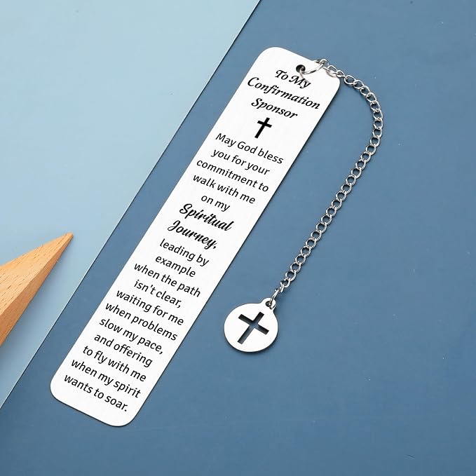 Confirmation Sponsor Gifts for Women Men Confirmation Decorations Christian Confirmation Bookmark Baptism Gifts Confirmation Gifts for Teenage Boys Girls Catholic Confirmation Sponsor Appreciation