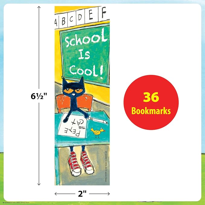 Edupress Pete the Cat School is Cool Bookmarks (EP62689)