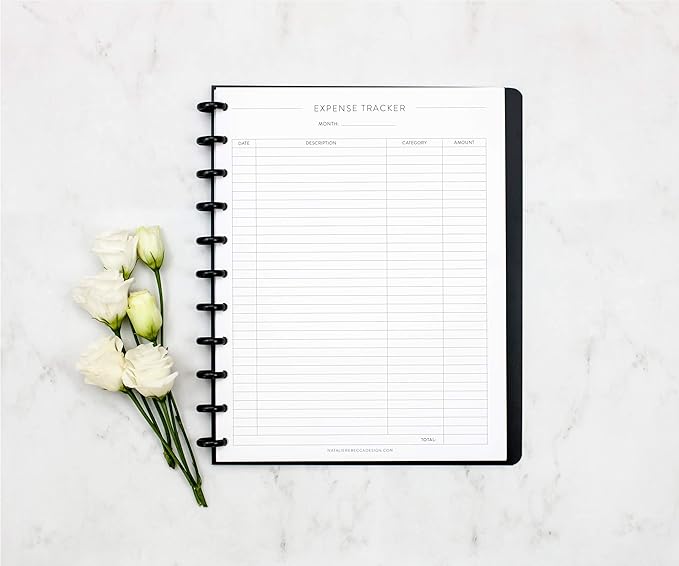 BetterNote Finance Plan Refill for Discbound Notebooks, Bill, Account, Expense, Budget, Fits Levenger Circa, The Happy Planner, Arc Systems, TUL, Talia, 1 Year Supply (11-Disc, 8.5"x11")