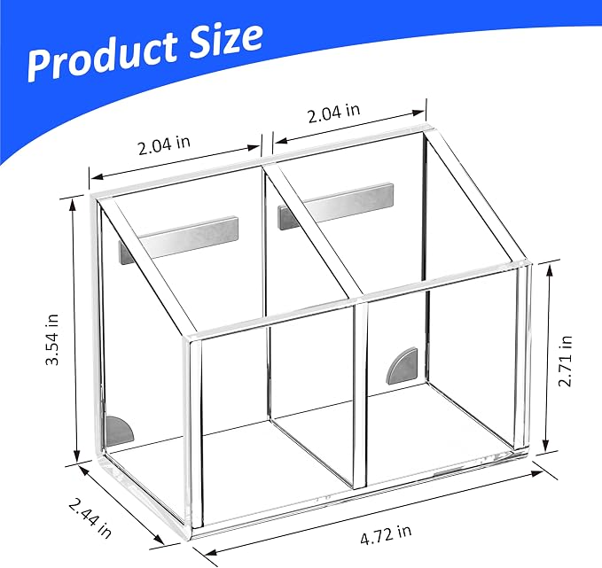 FUCDTEFC Magnetic Dry Erase Marker Holder for Whiteboard, Non-slip Acrylic Strong Magnet Pen Holder for Desk Fridge Refrigerator, Locker Organizer Storage Accessories,Clear Pencil Cup Marker Organizer