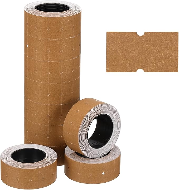 PATIKIL Pricing Labels, 10 Rolls 5000 Price Price Gun Labels Self-Adhesive Rectangular Puzzle Shape Marker Tag Stickers for Date Gun, Coffee