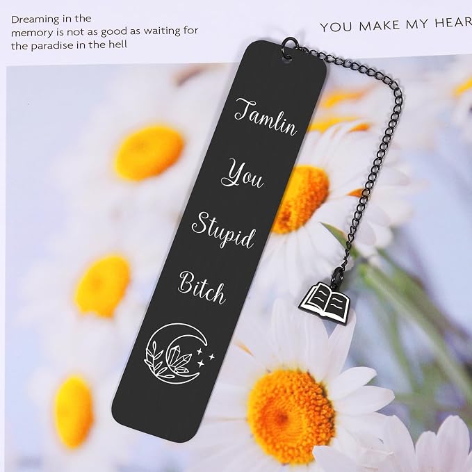 Book Merch for Women Men, A Court of Thorns and Roese Merch, Fantasy Romance Bookish Items, Dark Romance Merch, Book Lovers Gifts Bookish Gifts, You Stupid Bookmark for Readers Book Lovers Fans