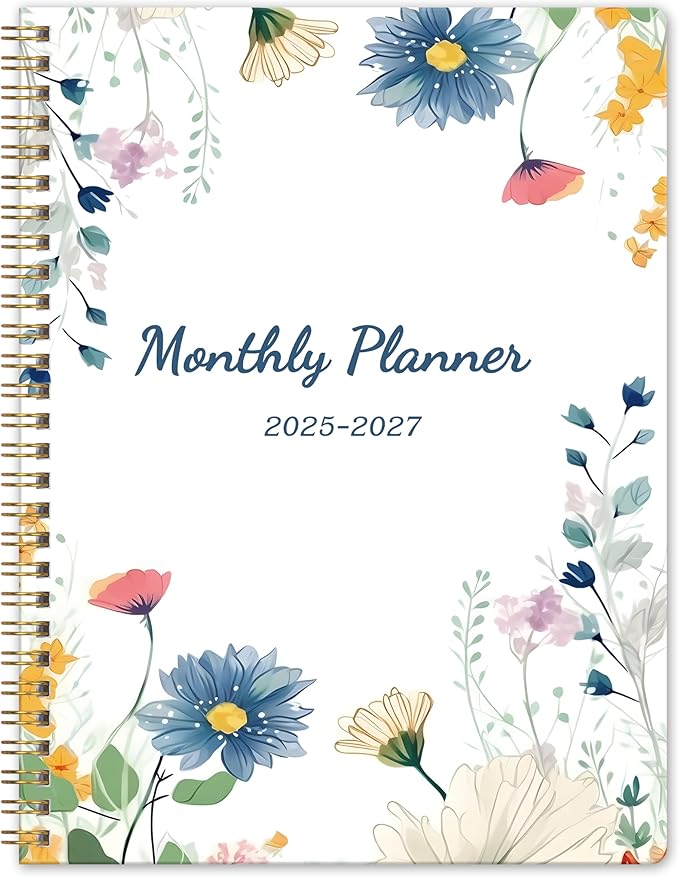 Monthly Planner 2025-2027, July 2025 - June 2027, 7" x 9", 2 Year Calendar 2025-2027 Monthly Planner, 24 month Calendar Perfect for School & Office