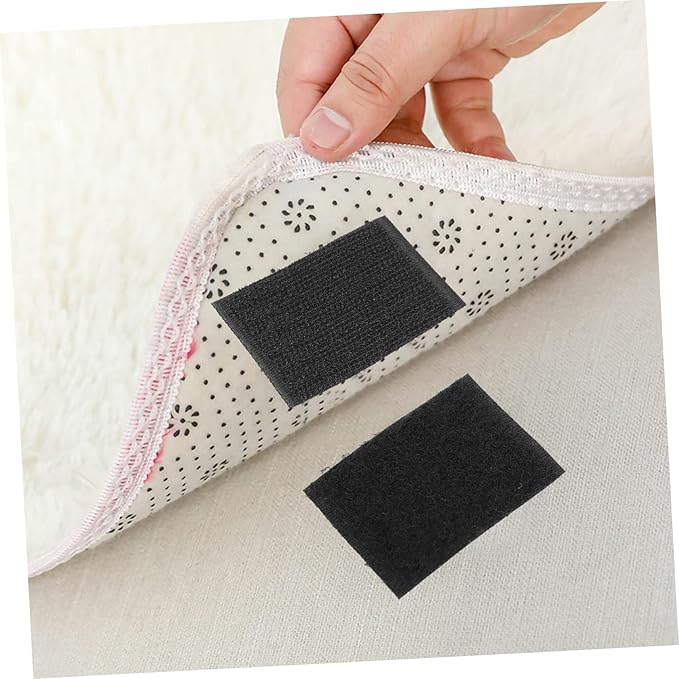 LALAFINA 100pairs Double-Sided Bonding Tape Adhesive Strips for Carpet Easy Fixing Installation Tapes for Home Rug