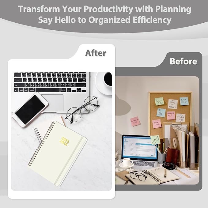 Planner 2026-2027, Weekly and Monthly Academic Year Calendar Planner, July 2026 - June 2027, Daily Agenda Book for Office School Supplies, Letter Size(8.5'' x 11'')