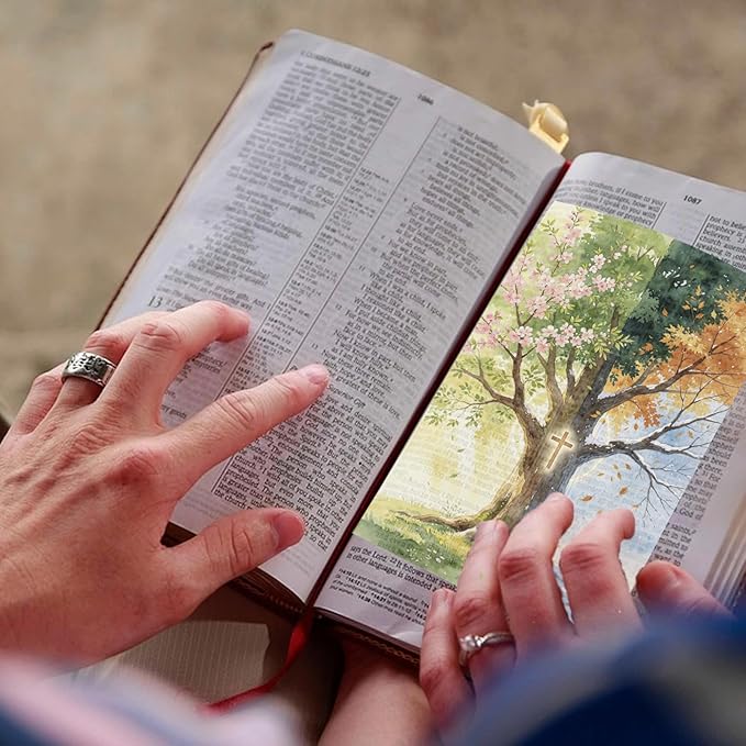 15PCS Bible Page Inserts for Women Christian Bookmarks & Bible Tip Ins Fantasy Bible Bookmarks Bible Journaling Supplies Bible Accessories for Women Church Gifts for Readers & Moms