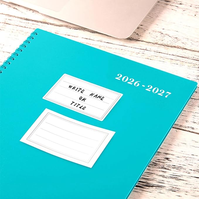 2026-2027 Monthly Planner - Planner/Calendar 2026-2027, JUL 2026 - DEC 2027, 9" x 11", 18 Month Planners with Tabs, Pocket, Label, Contacts and Passwords, Twin-Wire Binding, Blue