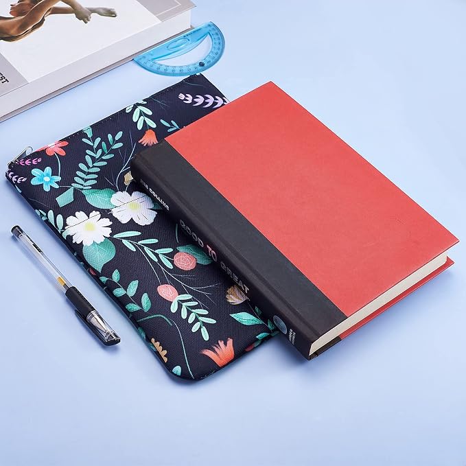 Book Sleeve for Book Lovers, Bookish Book Protector, Book Covers for Paperbacks, Washable Fabric, Book Sleeves with Zipper, Medium 11 Inch X 8.7 Inch