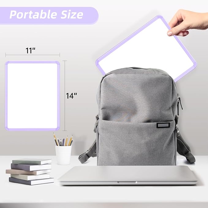 VUSIGN Small White Board Dry Erase, Purple