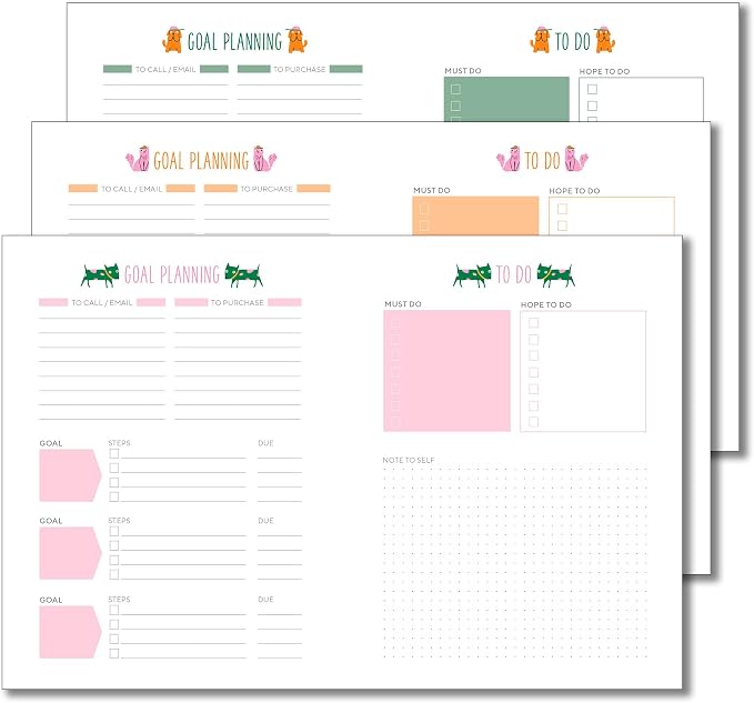 High Note 2027 Planner, 17-Month Weekly & Monthly Flexible Cover Calendar Book with Goal & Project Planning Pages, August 2026 – December 2027, 5.75" x 7.5", Furry Friends