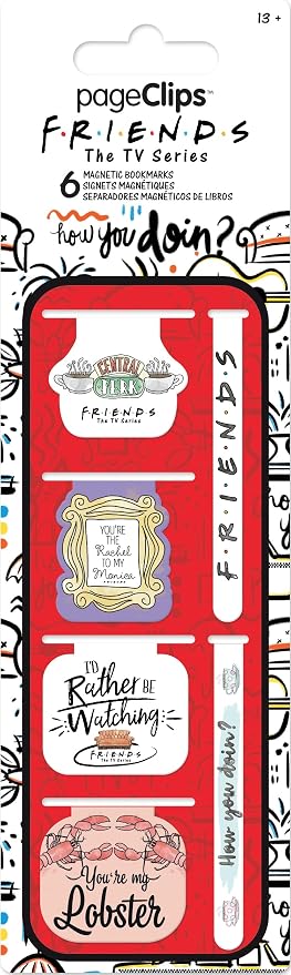 Friends Magnetic Page Clips (6-Pack) Stationery