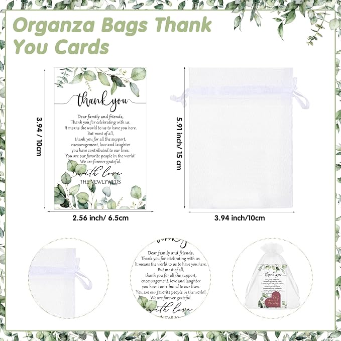 Sinload 100 Sets Wedding Favors for Guests Bulk Include PU Leather Corner Bookmarks Heart Book Marks Thank You Cards Gift Bags Wedding Souvenirs for Guest Bridal Shower Favors Reading Lover Gifts
