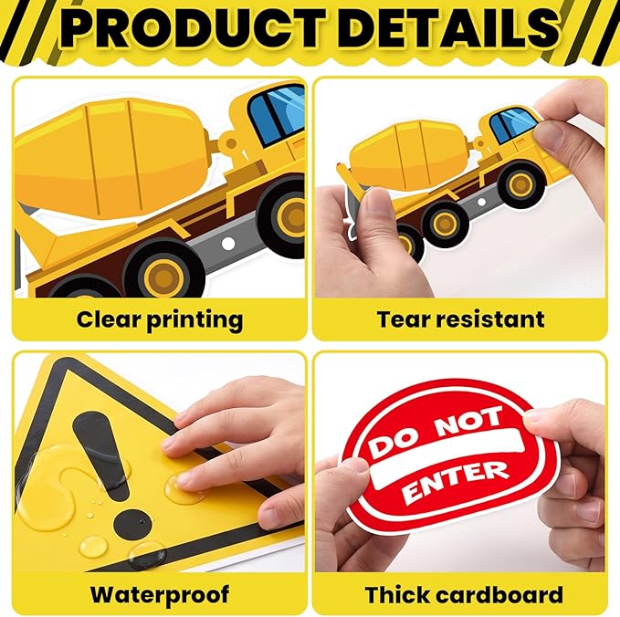 Construction Bulletin Board Decorations Road to Success Cutouts Construction Positive Sign Classroom Decor Traffic Inspirational Bulletin Board for Classroom Chalkboard Back to School Supplies