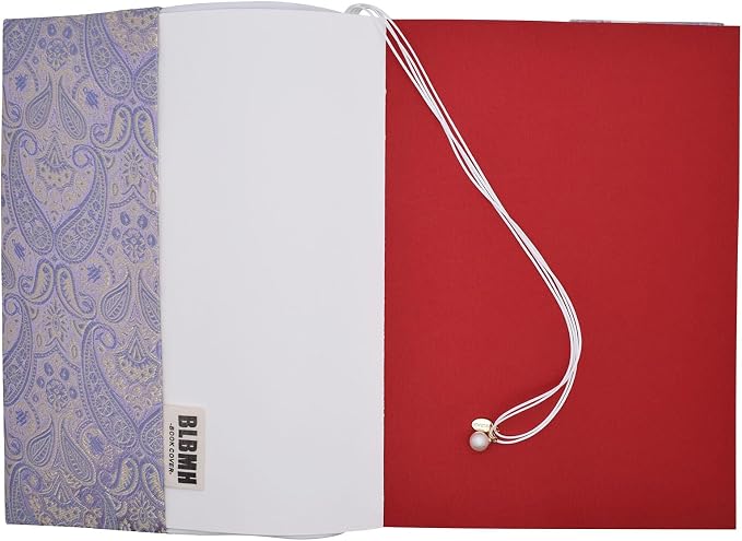 BLBMH 6.5x9.5 Bible Cover Fixed Non-Stretch Fabric Book Protector with Bookmark | Handmade Washable Sleeve for Hardcover/Paperback | Gift for Women - HY Purple