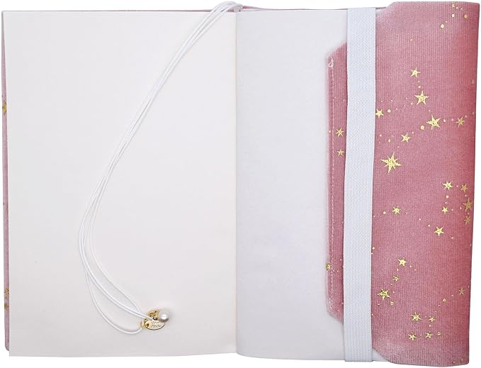 BLBMH 5x8 Book Cover | Handmade Non-Stretch Fabric Sleeve with Bookmark | for Paperback Bible Journal | Privacy Reading Gift for Women - Velvet Pink
