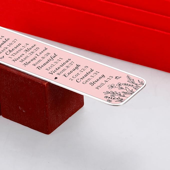 Bible Bookmark Baptism Gifts for Girls Women Adults Confirmation Gifts for Teen Girls First Communion Gifts for Girls Christian Bookmarks for Reading Women Christmas Birthday Present for Daughter