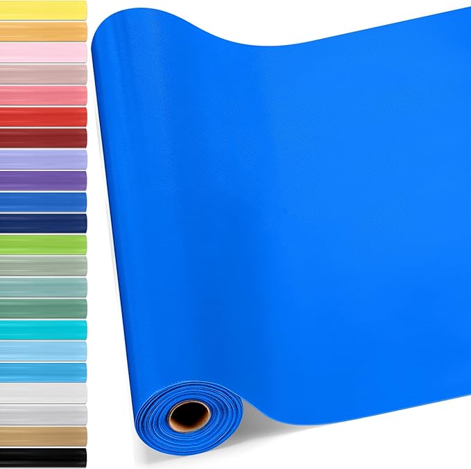 Hahafelt 16 in x 40 Ft Fabric Bulletin Board Roll Classroom Non Woven Fabric Background Decorations Waterproof Wrinkle Resistant Bulletin Board for Back to School Wall Decor(Deep Bule,Pure)