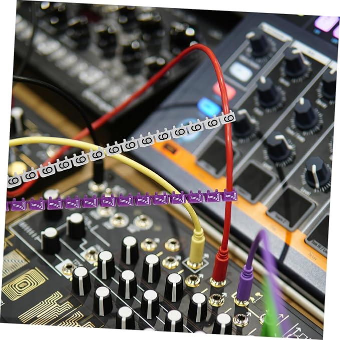 Angoily 150pcs Cable Identifier Self-Adhesive Digital Number Tube Wire Marker Labels Easy to Use for Cord Cable Marking