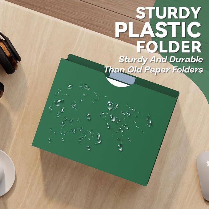 Plastic 3 inch expanding file jacket folders,12 Pack Reinforced Colored Manilla Pocket Folders,Poly Expandable File pocket for Documents,Heavy Duty Expansion Pocket Files with Straight Cut Tabs