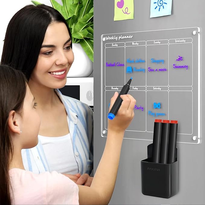 Magnetic Remote Control Holder Wall Mount, 8pcs TV Remote Organizer, Marker and Tool Holder for Whiteboard Refrigerators Carport