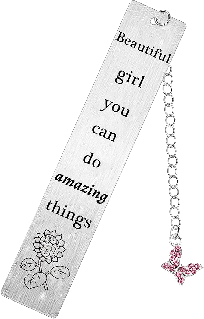 Women Girls Beautiful Girl You Can Do Amazing Things Gifts Inspirational Bookmark for Sister Best Friends Birthday Gifts Christmas Gifts Present Friendship Gifts for Book Lovers (Girl Do Amazing)