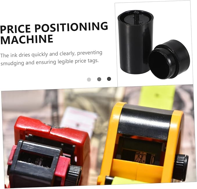 TEHAUX 10pcs Ink Roller for Pricing Tool Quick-Dry Ink Refill for - v Single Line Labeler Smudge and Easy Installation for Retail Price Tags