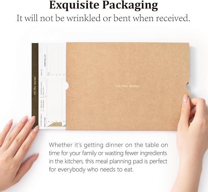 Weekly Meal Planner and Grocery List Magnetic Notepad for Refrigerator - 7x10” Meal Planning Pad with Tear Off Shopping List-Plan Weekly Menu Food for Weight Loss or Dinner List for Family
