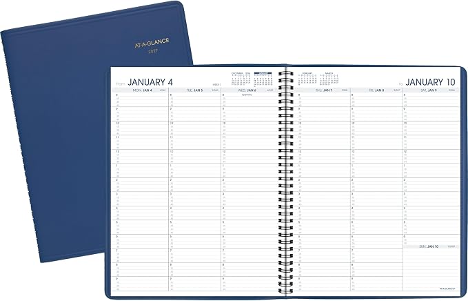 AT-A-GLANCE 2027 Appointment Book Planner, Weekly, 8.25" x 11", Blue (709402027)