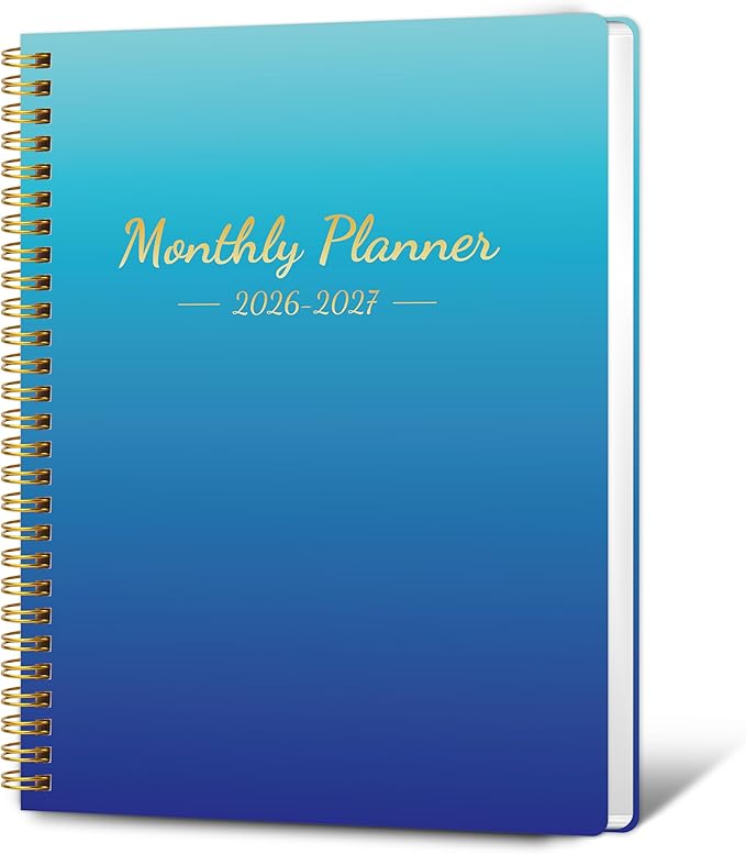Monthly Planner 2026-2027, 2026 Calendar 24 Months Planner, 7.4"x9.4", JAN 2026 - DEC 2027, Personal Organizer with Monthly Goals, To-Do List, Habit Tracker, 24 Monthes for School Office Home Planning