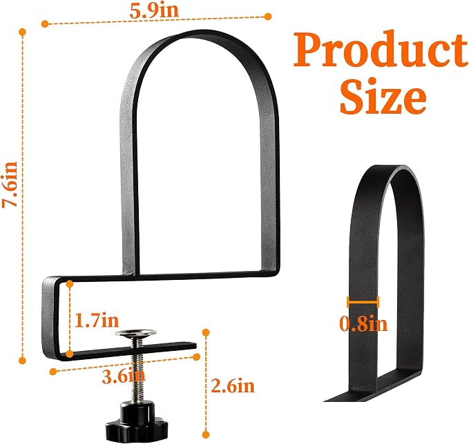 Metal Book Ends for Shelves - Heavy Duty Adjustable Bookends Clamped Metal Book Organizer Storage Holders, Non-Skid Bookends Stoppers