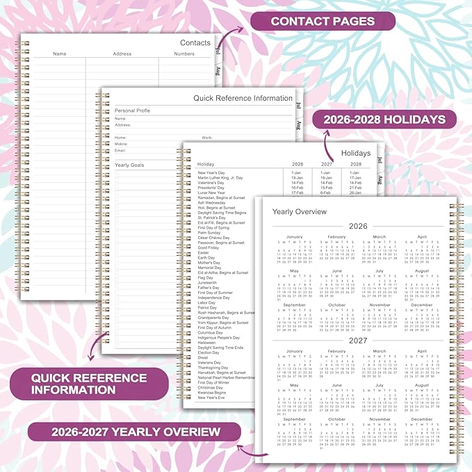 Planner 2026-2027 - 9'' x 11'' Calendar Planner 2026-2027, Jul. 2026 - Jun. 2027, Planner Weekly and Monthly, Large Planner 26-27 with Monthly Tabs, Inner Pocket