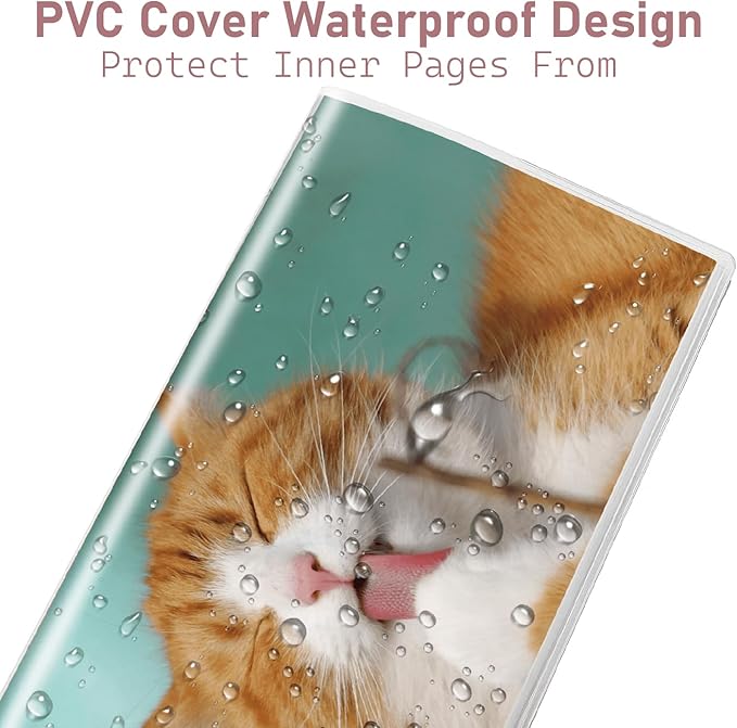 Pocket Calendar 2025-2026 Planner, Daily Weekly Monthly Planner Jan 2025 to Dec 2026 (3.7" x 6.7") Page Size, Daily Planner 2025 for Purse - Cute Cat