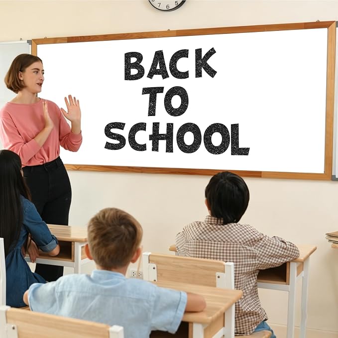 150 PCS Large 6" Bulletin Board Letters Set, Glitter Black Classroom Alphabet Cutout Letter for Bulletin Board Display Home School, A Great Helper to Inspire Students' Learning Interest